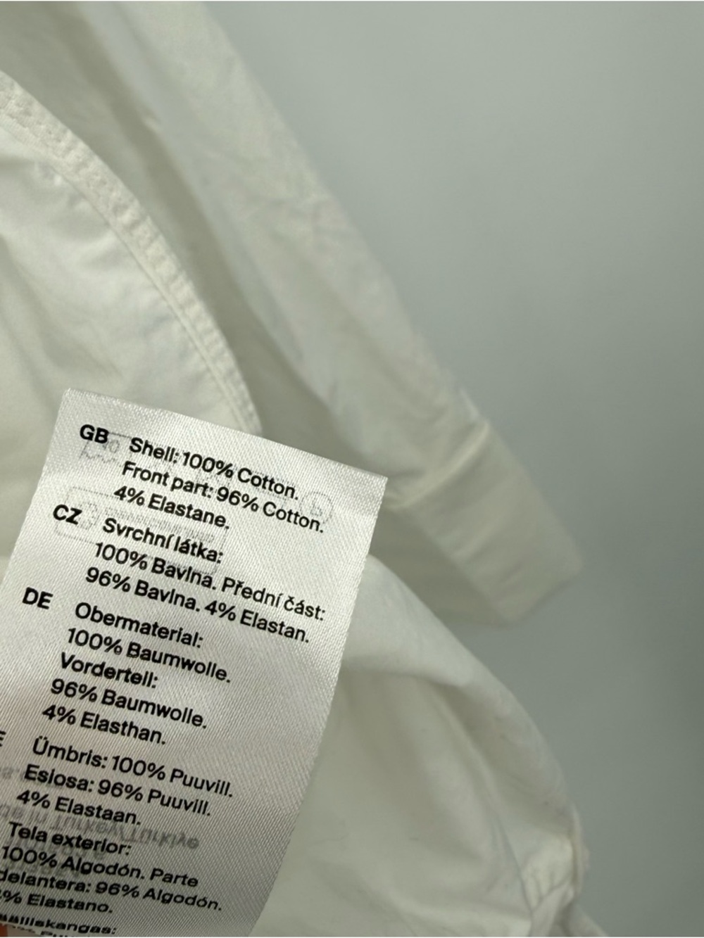 Cos White Button Down Blouse Mandarin Collar Clas… - image 8